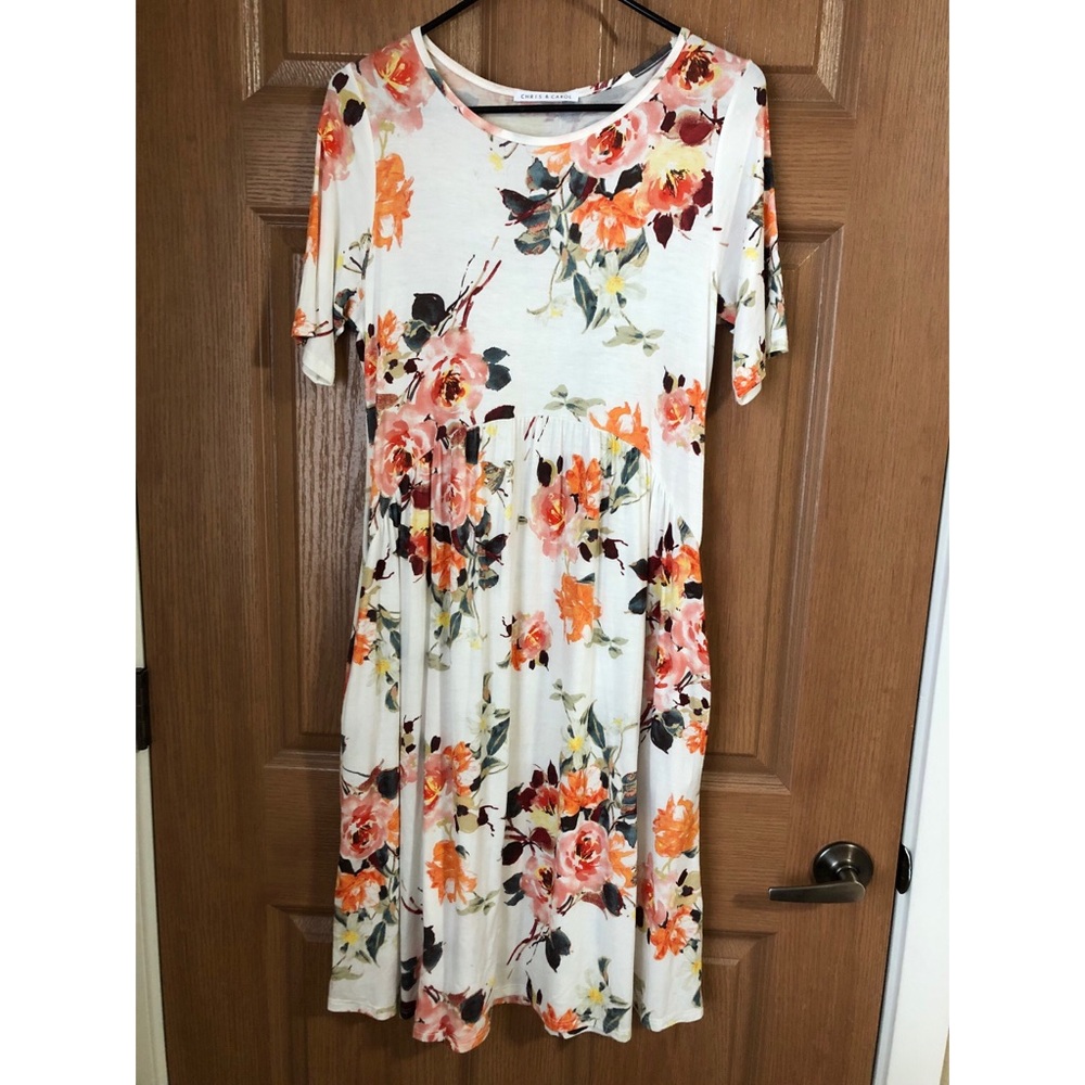 Chris & Carol midi floral dress